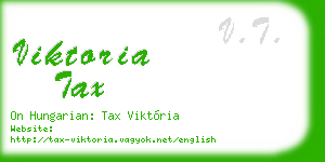 viktoria tax business card